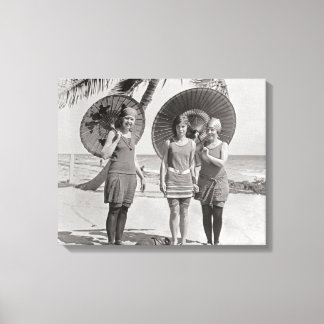 Impressão Em Tela Damas na Praia, 1920