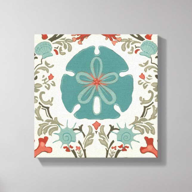 Impressão Em Tela Damasco Costeiro II (Frente)