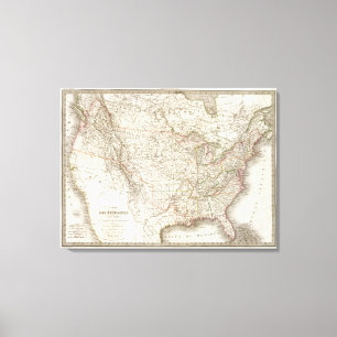 Impressão Em Tela d'Amerique de EtatsUnis - os Estados Unidos da