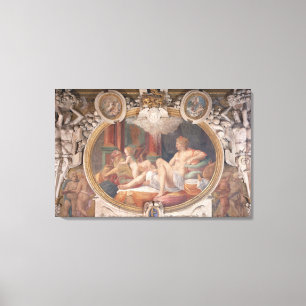 Impressão Em Tela Danae recebendo o Chá do Dourado