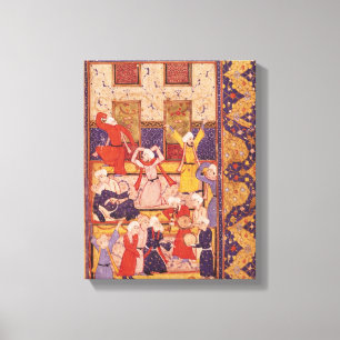 Impressão Em Tela Dança da iniciação, de um livro dos poemas