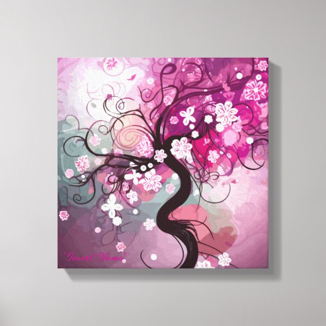 Impressão Em Tela Dança de Cereja Encantada (Frente)