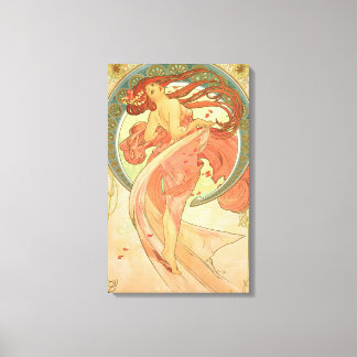 Impressão Em Tela Dança de Vintage por Alphonse Mucha