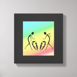 Impressão Em Tela Dança e celebração das cores