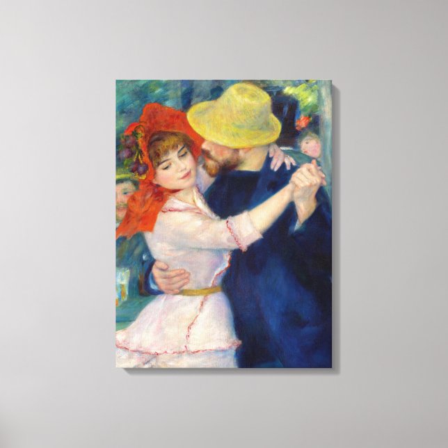 Impressão Em Tela Dança em Bougás, Casal de Pierre-Auguste Renoir (Frente)
