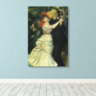 Impressão Em Tela Dança em Bougival por Pierre Renoir, Arte Antiga