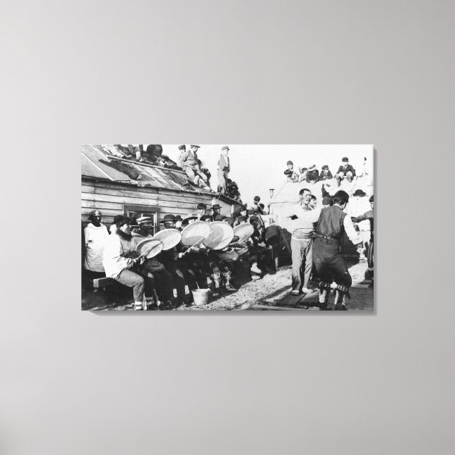 Impressão Em Tela Dança esquimó ceremonial em Nome, Alasca (Frente)