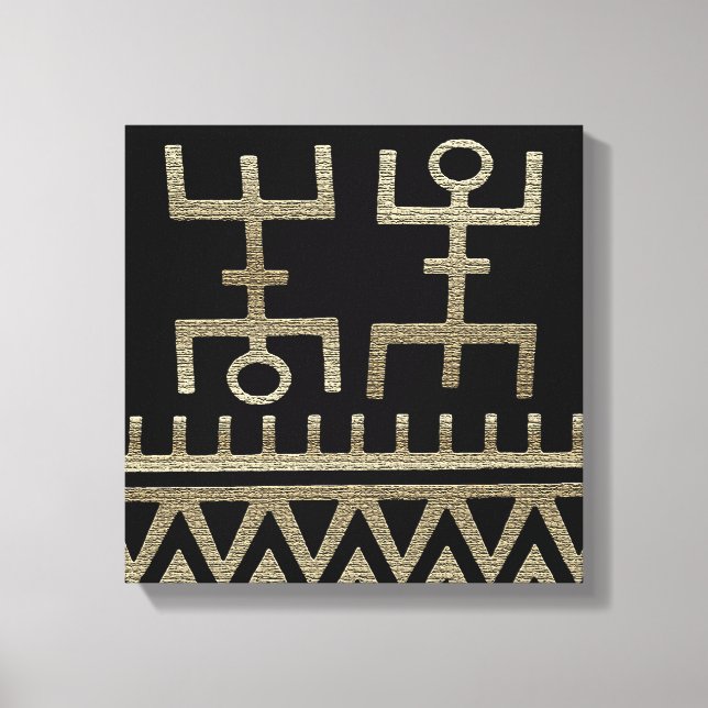 Impressão Em Tela Dança Tribal Africana (Frente)