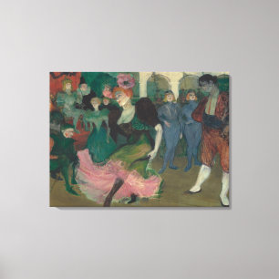 Impressão Em Tela Dançando o Bolero - Pintura de Toulouse-Lautrec