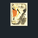 Impressão Em Tela Dançarina Art Nouveau Jane Avril por Toulouse Laut<br><div class="desc">Ilustração vintage no estilo Art Nouveau, design de cartaz publicitário com Jane Avril, Jardin de Paris por Henri de Toulouse-Lautrec, 1893. Jane Avril (nascida Jeanne Richepin 1868–1943) foi uma das mais famosas dançarinas de can-can de um nightclub em Montmartre e ganhou fama através das pinturas de Toulouse-Lautrec. Este anúncio mostra...</div>