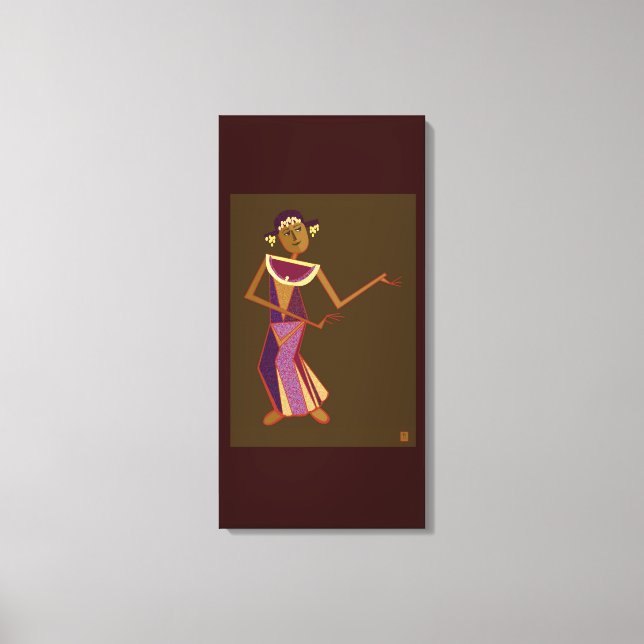 Impressão Em Tela Dançarina tailandesa - senhora (Frente)