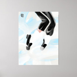 Impressão Em Tela Dançarino das Nuvens 001 #Abstrato #MJ #MichaelJac
