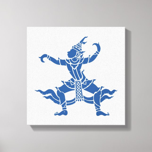 Impressão Em Tela Dançarino Tailandês ⚠ Sinal ⚠ Tailândia (Frente)