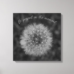 Impressão Em Tela Dandelion seed head. Be Present In The Moment.