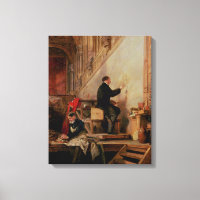 Daniel Maclise pintando seu mural