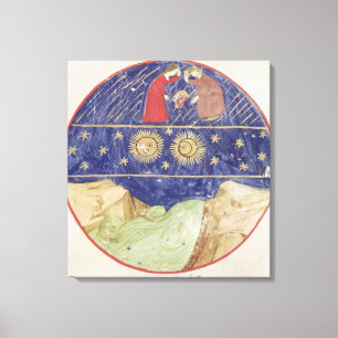 Impressão Em Tela Dante e Beatrice