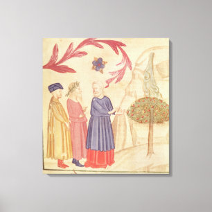 Impressão Em Tela Dante e Virgil no paraíso terrestre