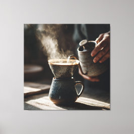 Impressão Em Tela Dark Glaze Pour Over Ritual