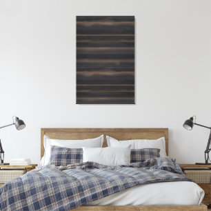 Impressão Em Tela Dark Japandi Madeira Carbonizada Carvão Minimalist