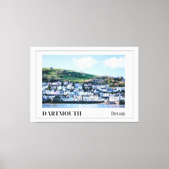 Impressão Em Tela Dartmouth, Devon, Inglaterra (Frente)