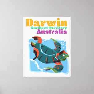 Impressão Em Tela Darwin, Território Norte, poster de viagens da Au