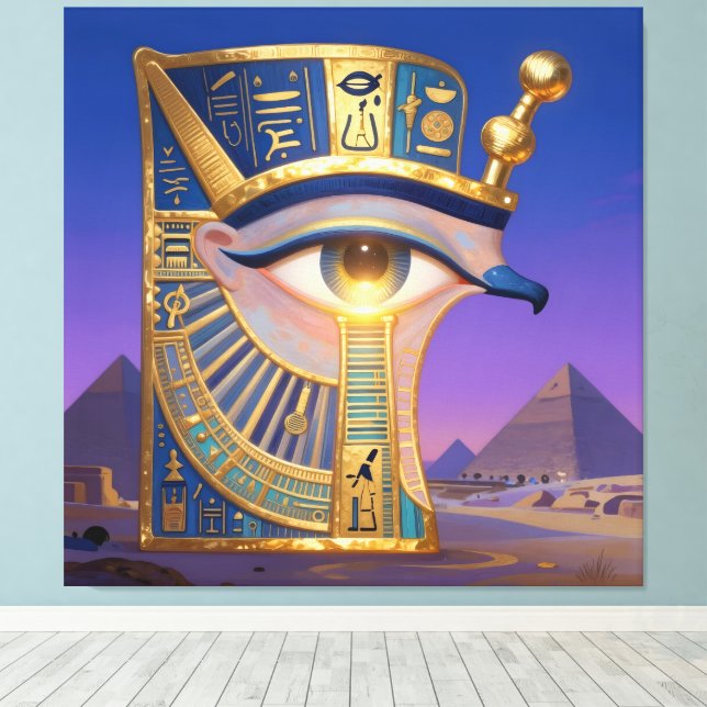 Impressão Em Tela Das Ägyptische Auge  (Insitu(piso de madeira))