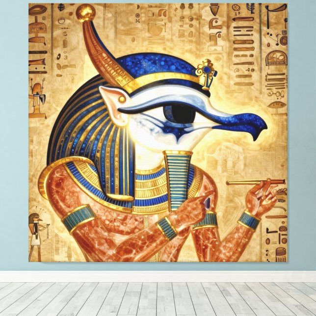 Impressão Em Tela Das Ägyptische Auge  (Insitu(piso de madeira))