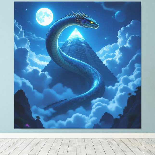 Impressão Em Tela „Das Geheimnis der Schlangengötter“ (Insitu(piso de madeira))