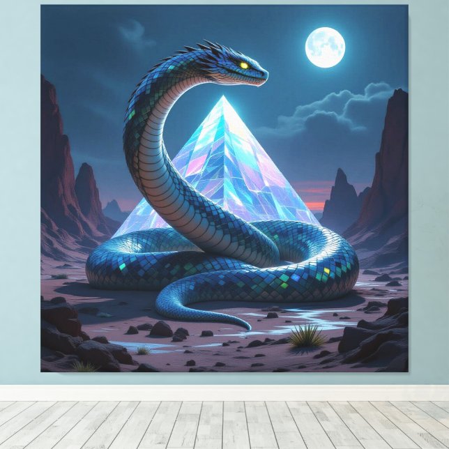 Impressão Em Tela „Das Geheimnis der Schlangengötter“ (Insitu(piso de madeira))