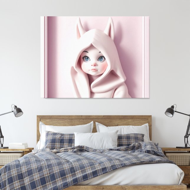 Impressão Em Tela „Das Mädchen im Zaubermantel“ (Insitu(Quarto))