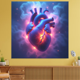 Impressão Em Tela „Das menschliche Herz – Zentrum des Lebens“