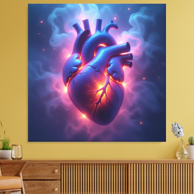 Impressão Em Tela „Das menschliche Herz – Zentrum des Lebens“ (Insitu(Sala de estar))