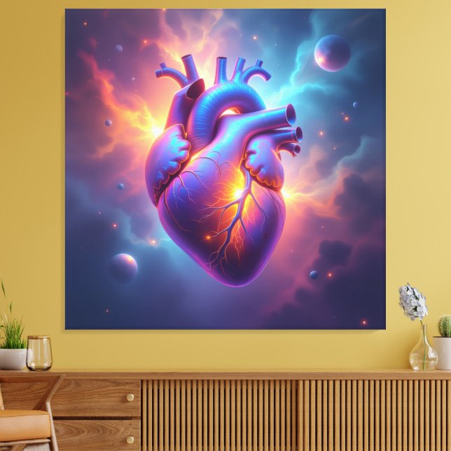 Impressão Em Tela „Das menschliche Herz – Zentrum des Lebens“ (Insitu(Sala de estar))