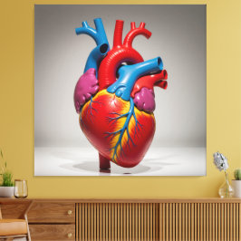 Impressão Em Tela „Das menschliche Herz – Zentrum des Lebens“