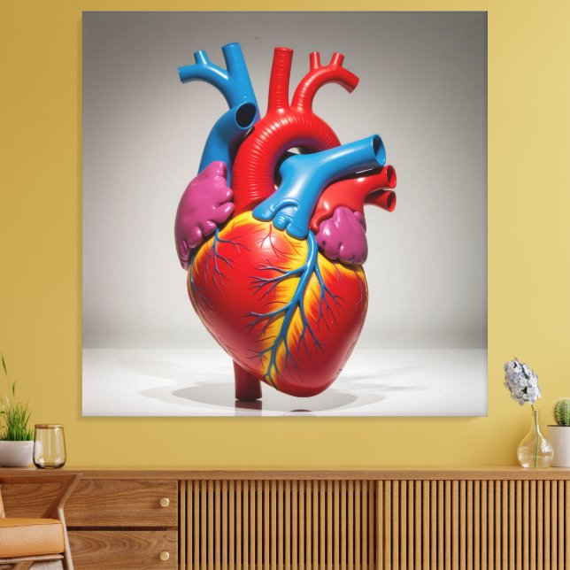 Impressão Em Tela „Das menschliche Herz – Zentrum des Lebens“ (Insitu(Sala de estar))