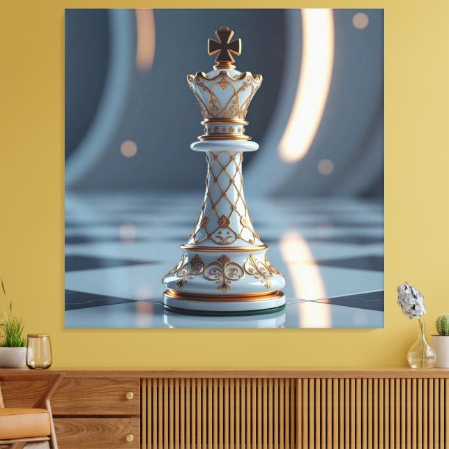 Impressão Em Tela Das Spiel der Könige – Schach (Insitu(Sala de estar))