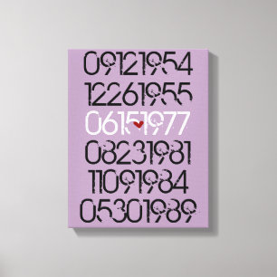 Impressão Em Tela Datas especiais afligidas