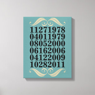 Impressão Em Tela Datas especiais originais