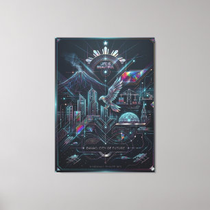 Impressão Em Tela Davao: Cidade do Futuro