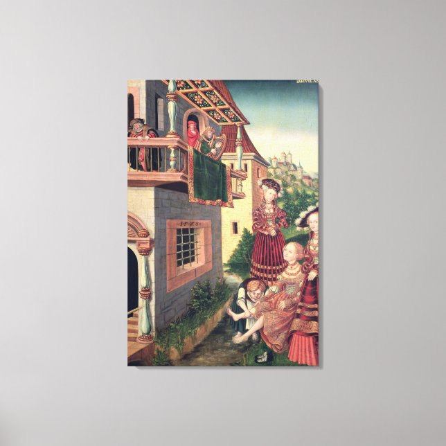 Impressão Em Tela David e Bathsheba, 1528 (Frente)