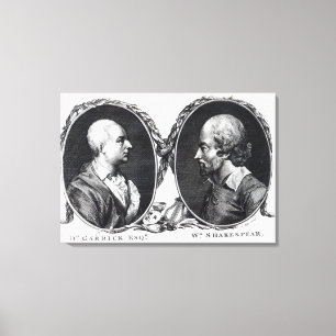 Impressão Em Tela David Garrick e Shakespeare