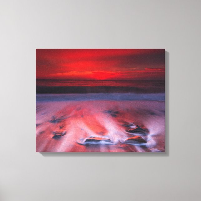 Impressão Em Tela Dawn Sobre O Mar Tempestade (Frente)
