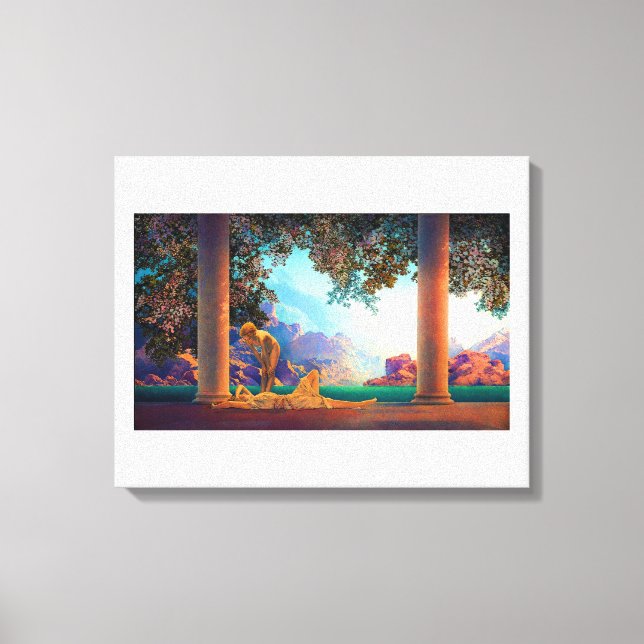 Impressão Em Tela DAYBREAK Maxfield Parrish 1922 ... 2022 Poster (Frente)
