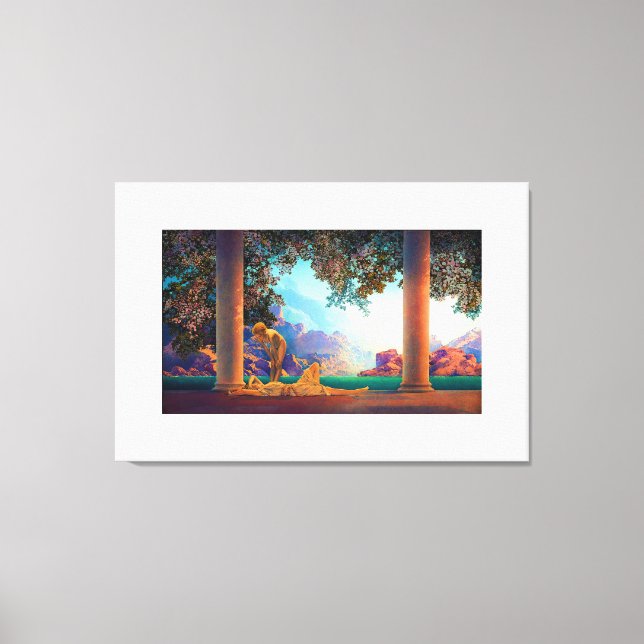 Impressão Em Tela DAYBREAK Maxfield Parrish 1922 ... 2022 Poster (Frente)