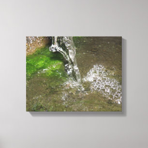 Impressão em Tela de Água Cascata Borbulhante