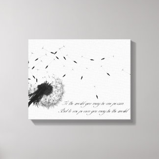 Impressão em Tela de Algodão de Dandelion
