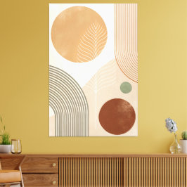 Impressão em tela de arte abstrata boho 40" x 60"