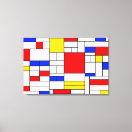 Impressão em Tela de Arte Abstrata Estilo Piet Mon
