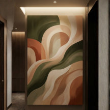 Impressão em Tela de Arte de Galeria Abstrata em T