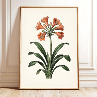 Impressão em Tela de Botânica Vintage Cottagecore